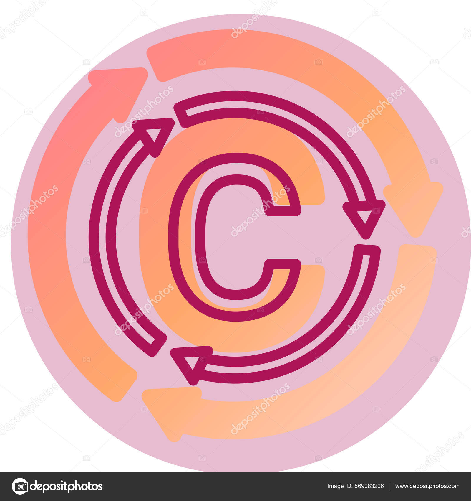Carbon Cycle Web Icon Vector Illustration Stock Vector by - Main Image