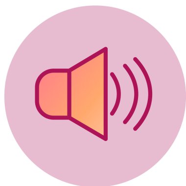 hoparlör vektör illüstrasyonu