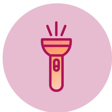 Meşale Ağı simgesi, vektör illüstrasyonu