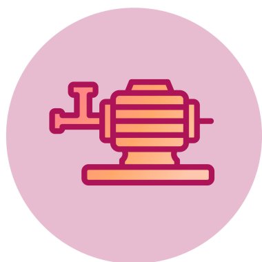 Poump ağ simgesi, vektör illüstrasyonu