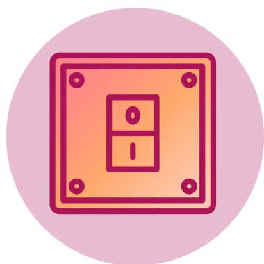 Elektrik Anahtarı ağ simgesi, vektör illüstrasyonu