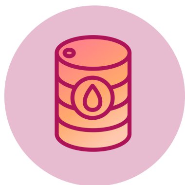 Petrol varil web simgesi, vektör çizim