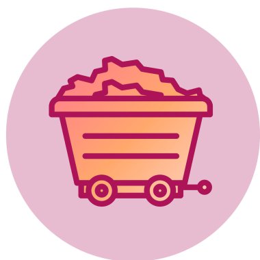 Kömür ağı simgesi, vektör illüstrasyonu