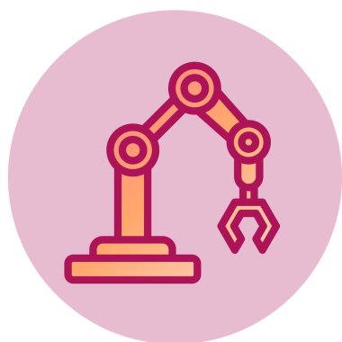 Robotun modern simgesinin vektör illüstrasyonu