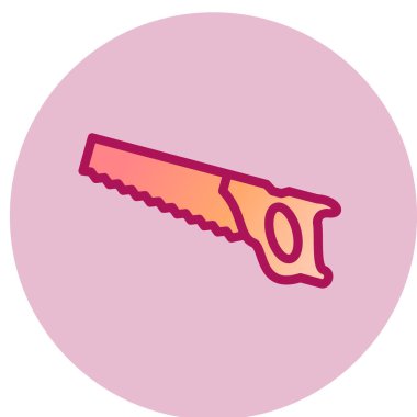 Testere 'nin modern simgesinin vektör çizimi