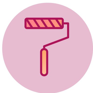 Boya silindiri ikonu. vektör illüstrasyonu