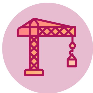 Vinç simgesi. vektör illüstrasyonu