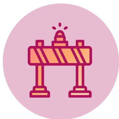 Yol simgesi, vektör illüstrasyonu