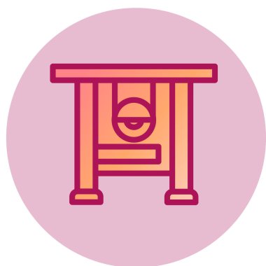 Köprü Testere Ağı simgesi, vektör illüstrasyonu