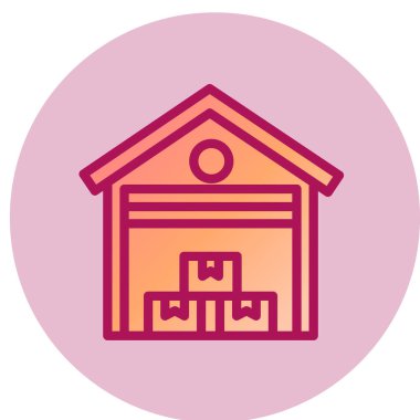 Deponun modern simgesinin vektör çizimi