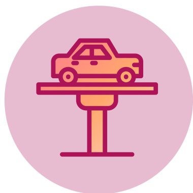 araba simgesi vektör illüstrasyonu