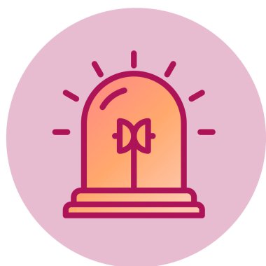 Uyarı web simgesi, vektör çizim