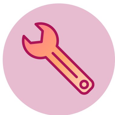 İngiliz anahtarı simgesi. vektör illüstrasyonu