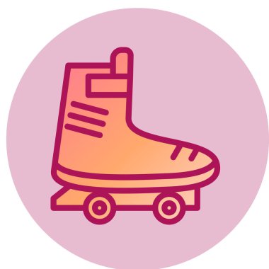 Paten ikonu. vektör illüstrasyonu