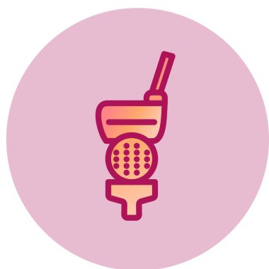 Golf web simgesi, vektör çizim