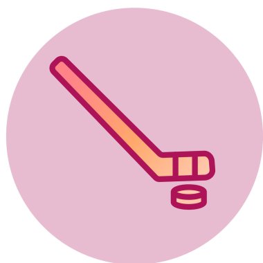 hokey ikonu vektör illüstrasyonu