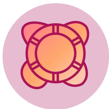 Yaşam şamandırası simgesinin vektör çizimi