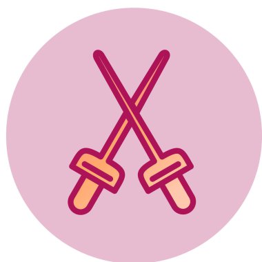 Kılıç simge vektör çizim