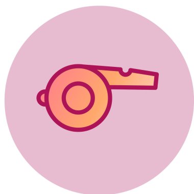 ıslık simgesi vektör illüstrasyonu