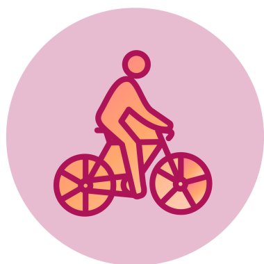 bisiklet ikonu vektör illüstrasyonu