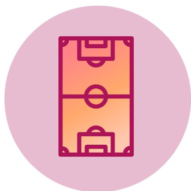  alan simgesi, düz tasarım