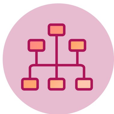 Ağ simgesinin vektör illüstrasyonu