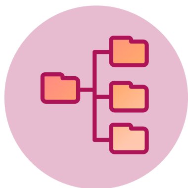 veri depolama vektörü simgesi modern basit illüstrasyon