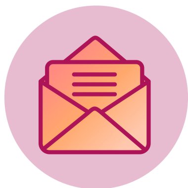 zarf simgesi vektör illüstrasyonu