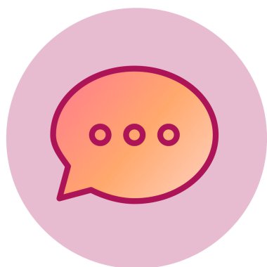 Konuşma balonu ikonu. vektör illüstrasyonu