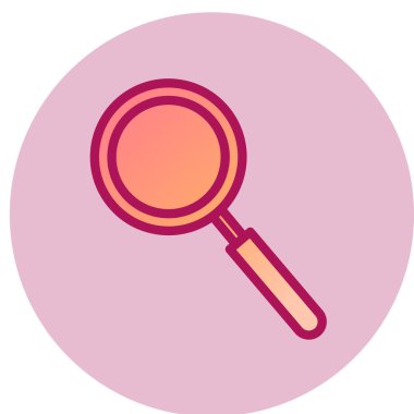 Büyüteç simgesi. vektör illüstrasyonu