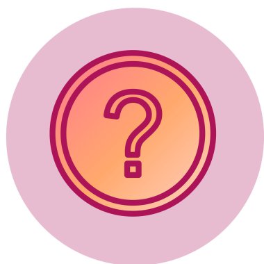 Soru işareti simgesi. vektör illüstrasyonu