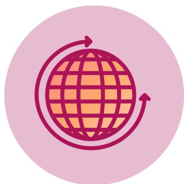 Modern simge küresinin vektör çizimi