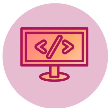 bilgisayar ekranı simgesi. vektör illüstrasyonu