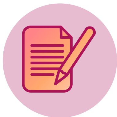 belge simgesi, vektör çizimi