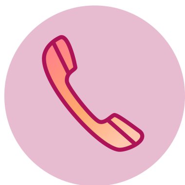 Telefon simgesi vektör illüstrasyonu