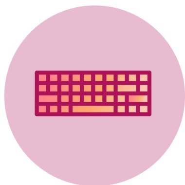 Klavye simgesi vektör illüstrasyonu