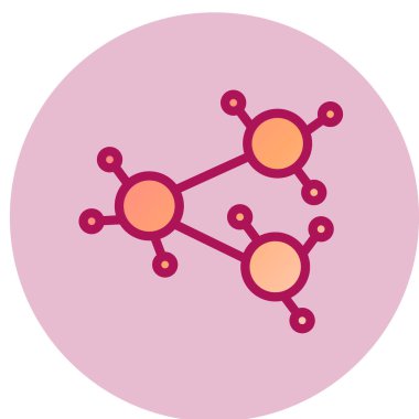 Ağ simgesi, vektör illüstrasyonu