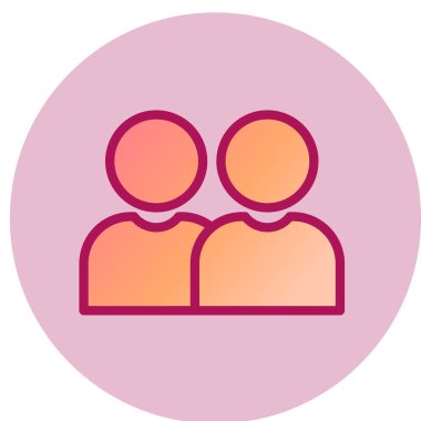 Kullanıcılar web simgesi, vektör çizim