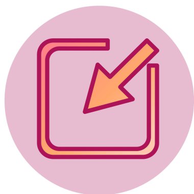 Web simgesi, vektör illüstrasyonunu küçült