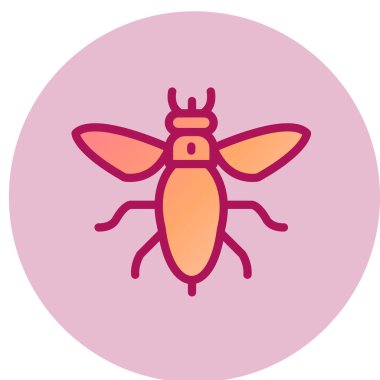 Arı web simgesi, vektör çizim