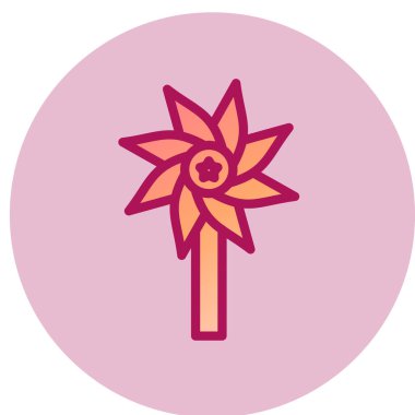 Fırıldak web simgesi, vektör çizim