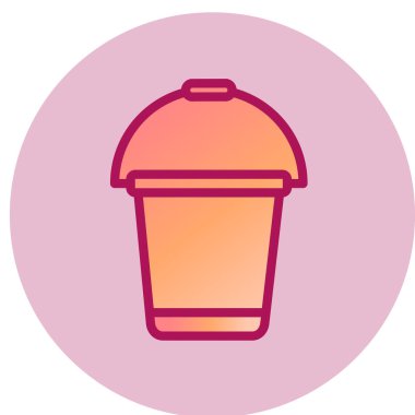 kova web simgesi, vektör çizim