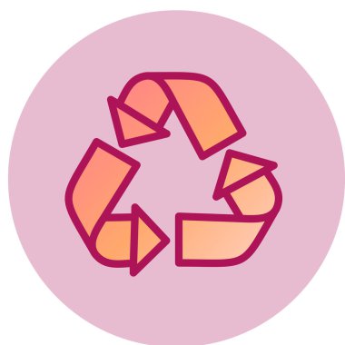 Web simgesini geri dönüştür, vektör illüstrasyonu