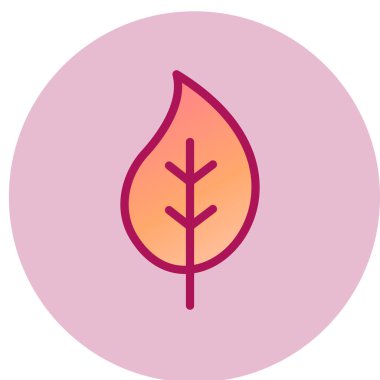 Yaprak ağ simgesi, vektör illüstrasyonu