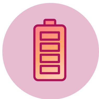 Pil web simgesi, vektör çizim