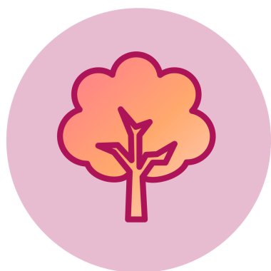 ağaç ağ simgesi, vektör illüstrasyonu