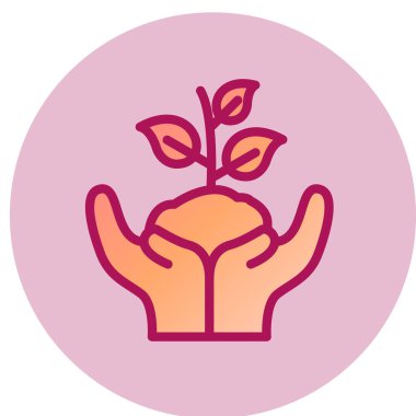 Bitki ağ simgesini, vektör illüstrasyonunu kaydet