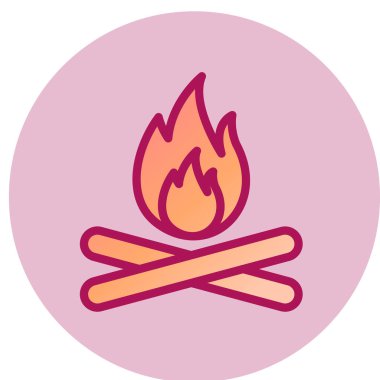 ateş ağı simgesi, vektör illüstrasyonu