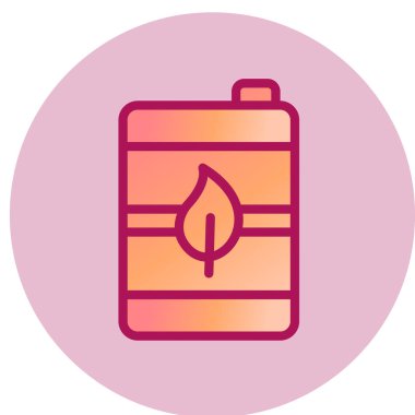 Biyolojik Yakıt Ağı simgesi, vektör illüstrasyonu