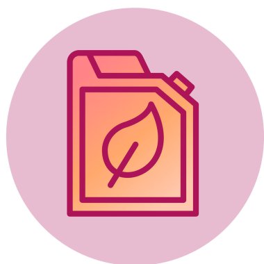 Eko Yakıt Ağı simgesi, vektör illüstrasyonu